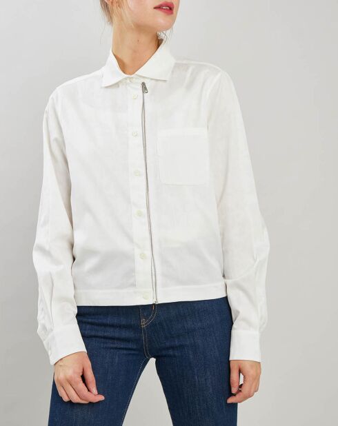 Giacca leggera in cotone bianco