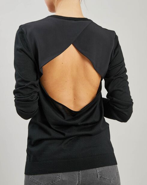 Pull en Cachemire & Soie noir