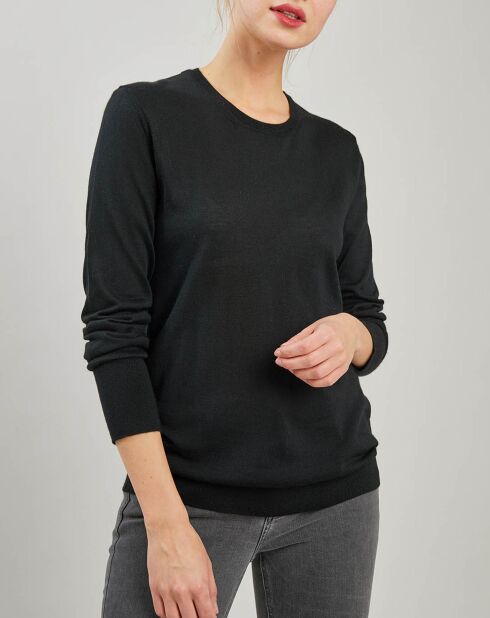 Pull en Cachemire & Soie noir