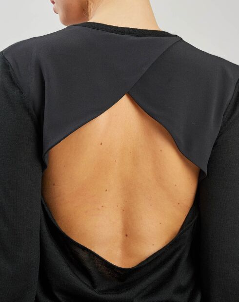 Pull en Cachemire & Soie noir