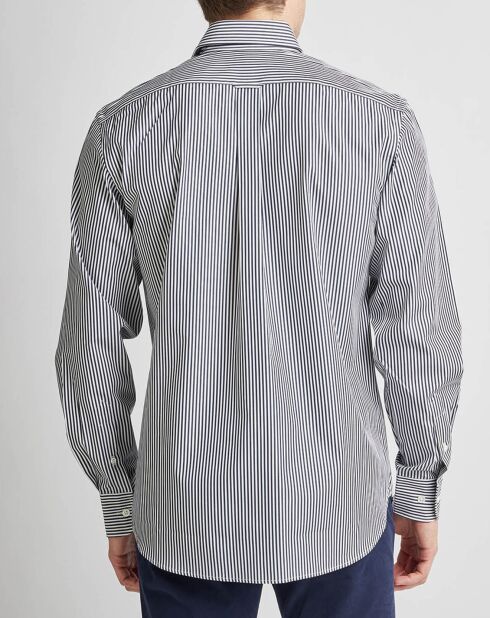 Chemise Club rayures blanc/marine