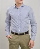 Chemise Regular à rayures bleu marine/blanc