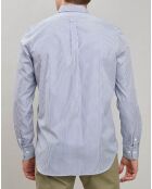 Chemise Regular à rayures bleu marine/blanc