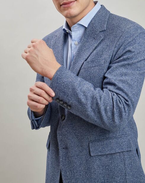 Blaue Jacke aus Wollmischung