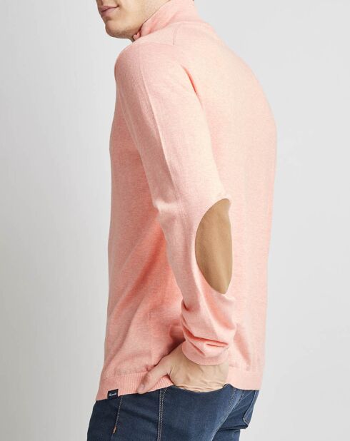 Pull col camionneur saumon