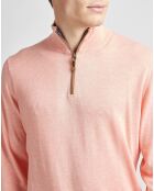 Pull col camionneur saumon