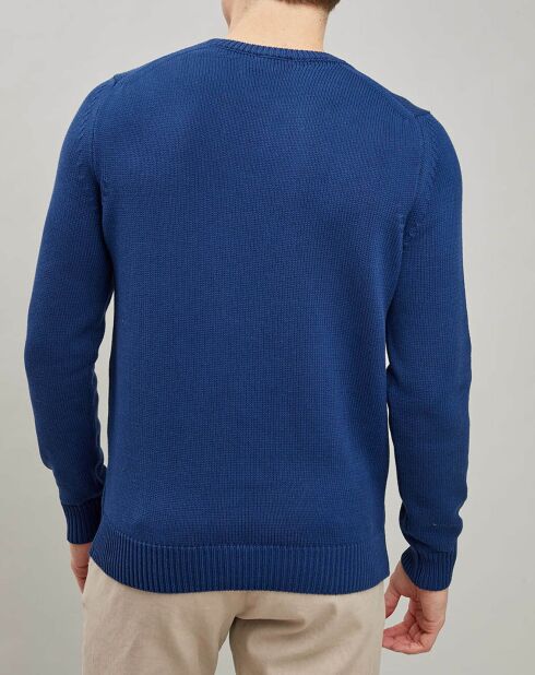 Maglione con logo bandiera blu notte