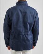 Parka Saharienne en Lin mélangé Jean bleue