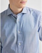 Chemise droite Sport Unie bleue