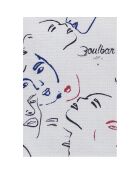 Pochette Face à Face 100% Coton Bio crème  - 16x22 cm
