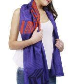 Stola aus 100% Bio-Baumwolle mit blauen Streifen - 200x100 cm