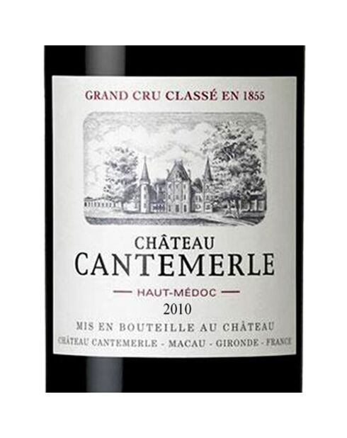 1 Haut-Médoc Gd Cru Classé 2010 Ch. Cantemerle 75cl