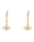 Annabelle Zirkonia-Ohrringe aus Gelbgold - 8 mm