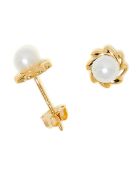 Boucles d'oreilles Désir Perle or jaune