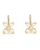 Boucles d'oreilles Clea Zircone or jaune