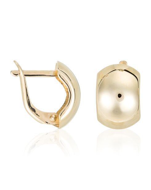 Boucles d'oreilles Carré or jaune