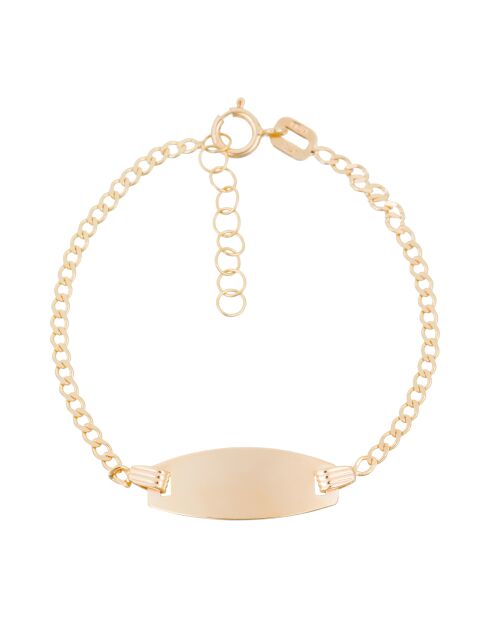 Bracciale ovale per bambini in oro giallo
