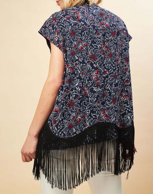 Gilet Bandana imprimé bleu