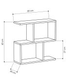 Table d'appoint Mania blanche - 60x60x20 cm