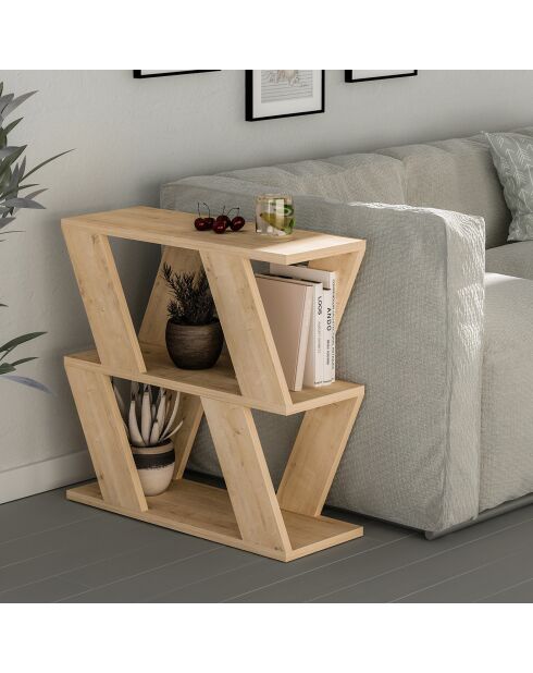 Table d'appoint Lazena chêne - 60x57x22 cm