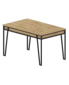 Table à manger Pal chêne - 132-170x80x76 cm