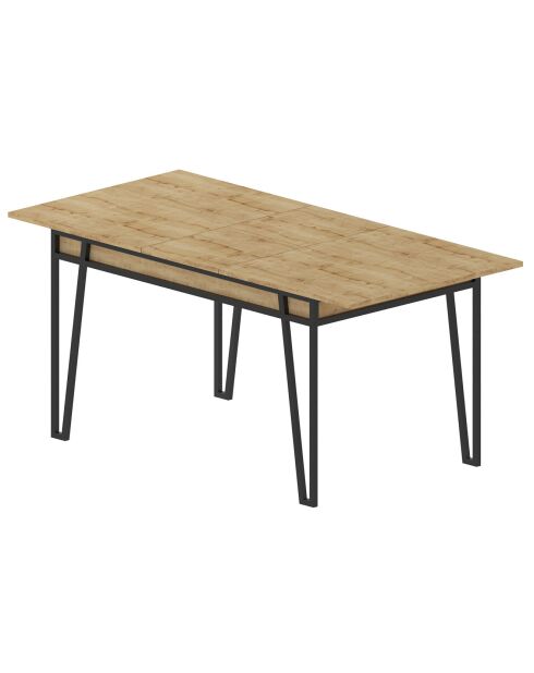 Table à manger Pal chêne - 132-170x80x76 cm