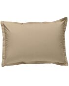 Taie d'oreiller 100% Percale de Coton Tina ficelle