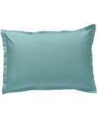 Taie d'oreiller 100% Percale de Coton Tina céladon
