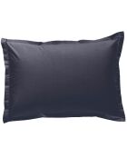 Taie d'oreiller 100% Percale de Coton Tina anthracite
