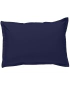 Taie d'oreiller 100% Percale de Coton Tina bleu nuit