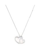 Pendentif Two Ever Diamant 0.11 ct Or Blanc