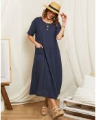 Robe 100% Lin Jane marine