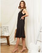 Robe 100% Lin Marilyne noire