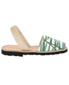 Palm Springs weiß/grüne Sandalen