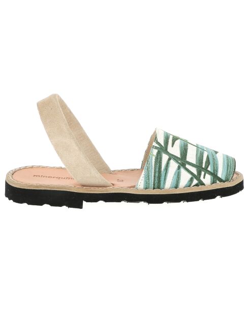 Palm Springs weiß/grüne Sandalen