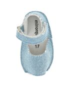 Sandalias vaqueras azules de lona