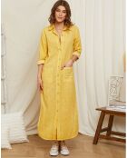 Robe 100% Lin Astrid safran