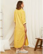 Robe 100% Lin Astrid safran