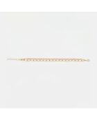 Bracciale regolabile Danaé in ottone dorato