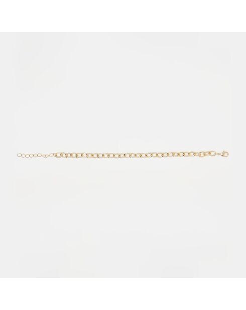 Verstellbares Armband Daphne aus goldfarbenem Messing