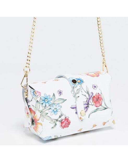 Veelkleurige leren schoudertas van Zephyrf - 16x10x9 cm