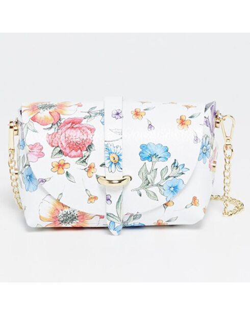 Veelkleurige leren schoudertas van Zephyrf - 16x10x9 cm