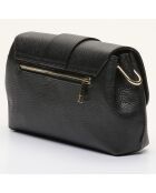 Sac bandoulière en Cuir Irine  noir - 30x15x6 cm