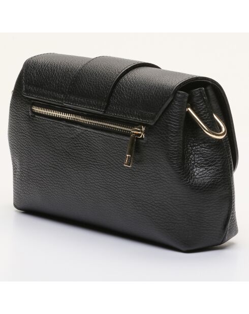 Sac bandoulière en Cuir Irine  noir - 30x15x6 cm