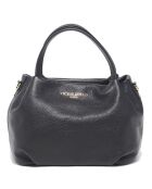Schwarze Mao-Lederhandtasche - 24x13x19 cm