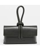 Emy schwarze Lederhandtasche - 22x11x5 cm