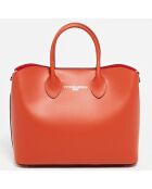 Borsa Nisa in pelle arancione - 31x25x14 cm
