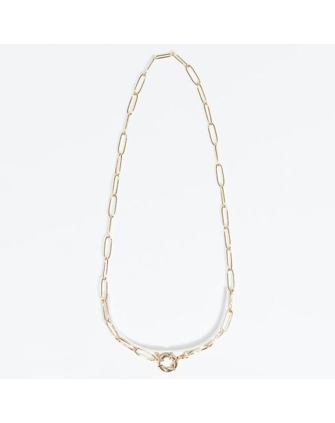 Halskette Florine aus vergoldetem Messing