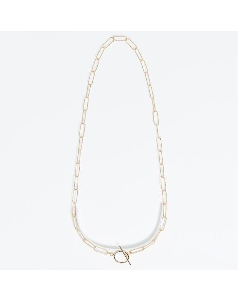 Colomba Halskette aus vergoldetem Messing