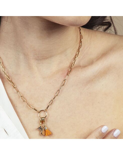 Nerina-Halskette aus Goldmessing